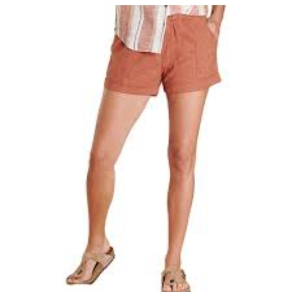 Loft Women's linen rayon blend shorts 8 - Picture 1 of 5